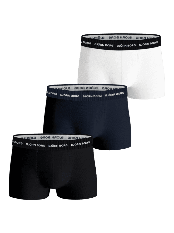 Björn Borg - Cotton Stretch Trunks 3-pack Multi Herr - Image 1