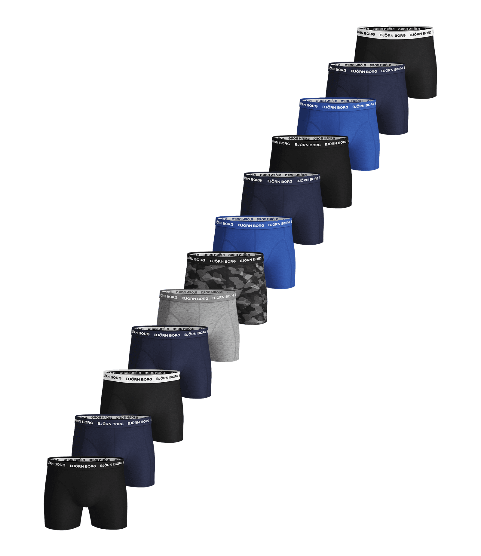 Björn Borg - Cotton Stretch Boxers 12-pack Multi Men - Image 1