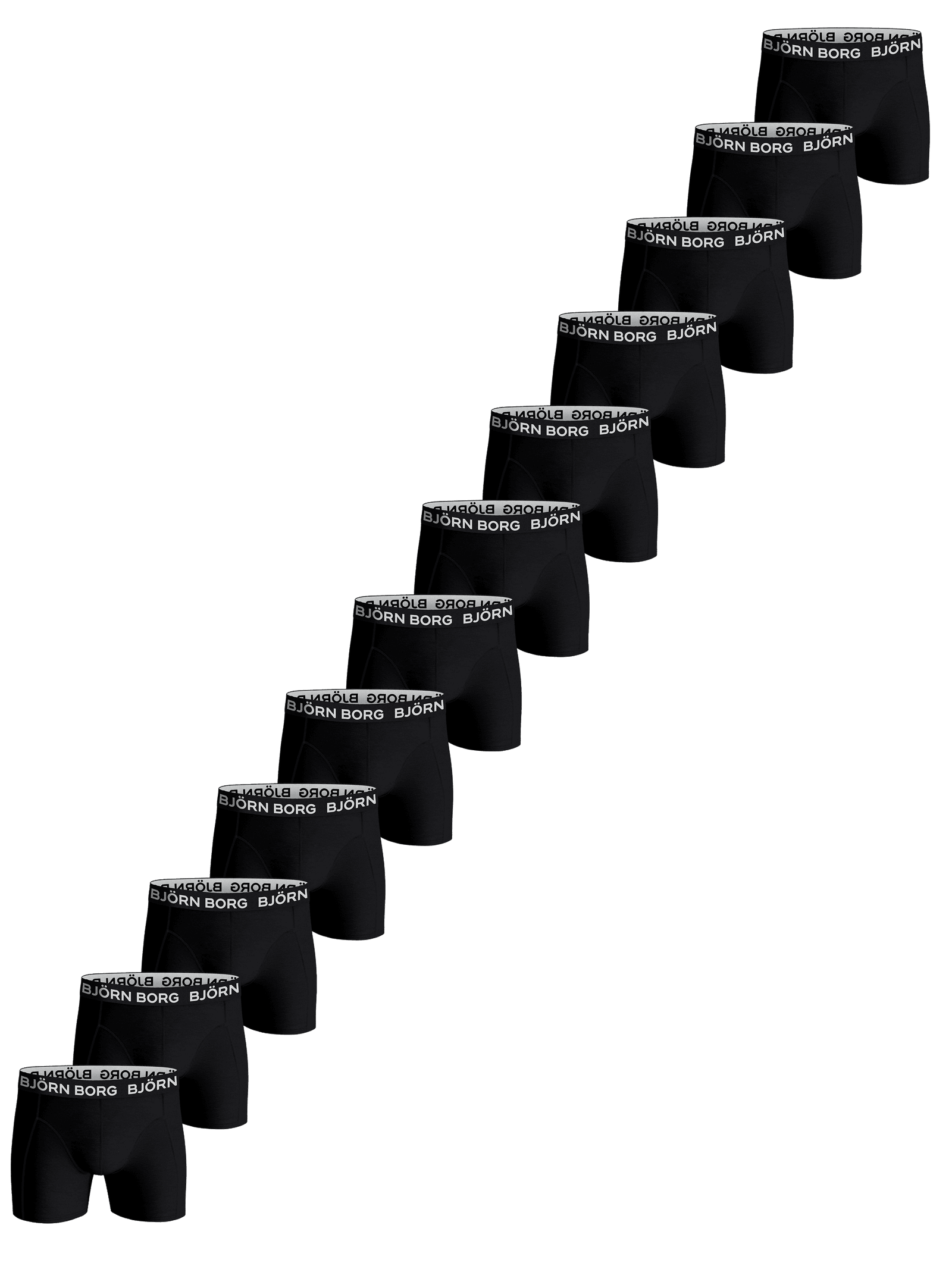 Björn Borg - Cotton Stretch Boxers 12-pack Black Men - Image 1