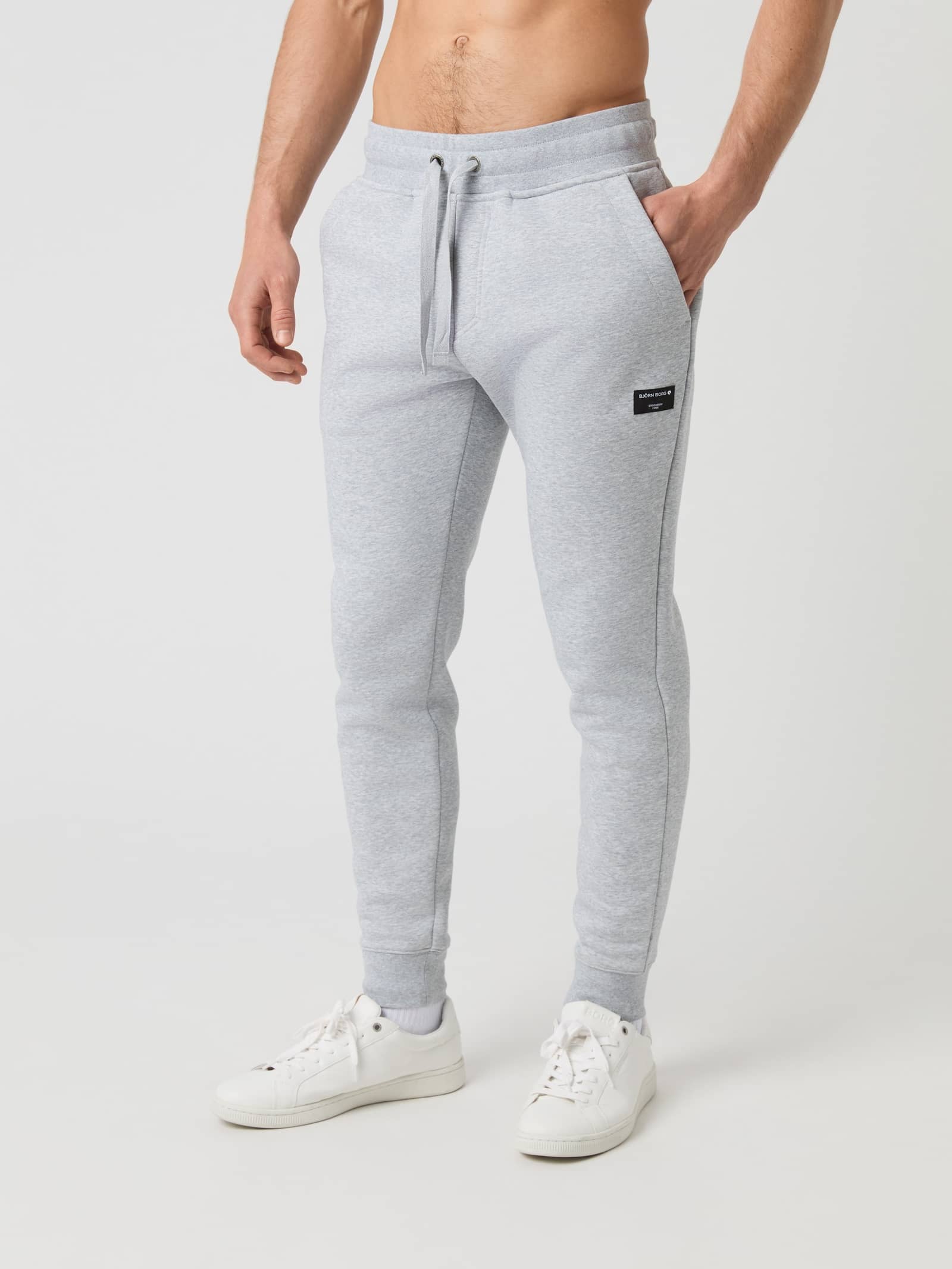 Björn Borg - Centre Tapered Sweatpants Light Grey Melange Men - Image 1
