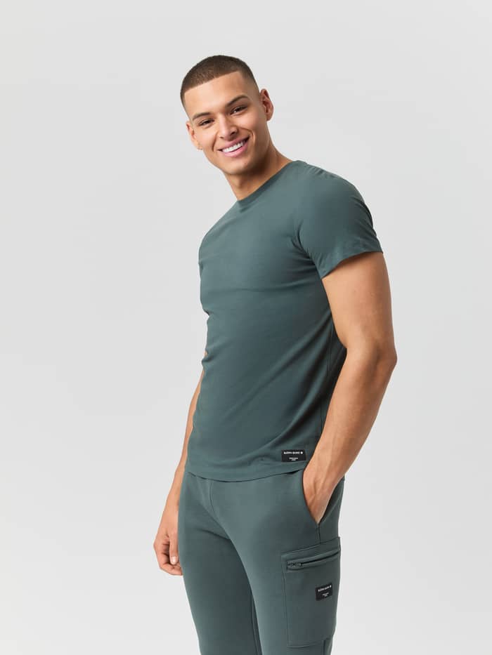 Model wearing the Urban Chic Björn Borg Centre T-shirt, front view.