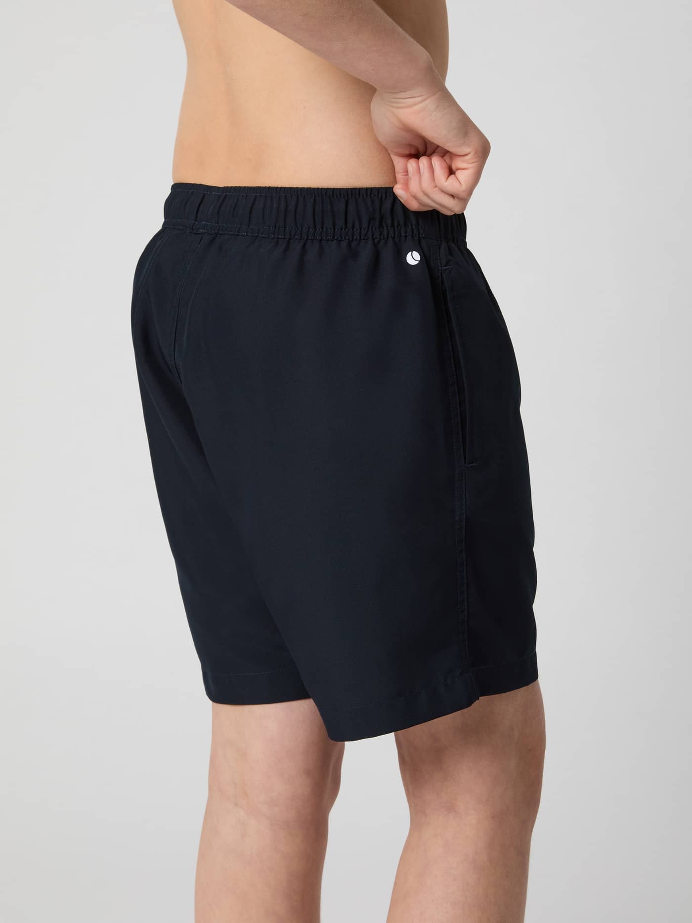 Borg Swim Shorts för barn i Night sky (Marinblå) sedda från sidan i snabbtorkande material med funktionell passform. - Image 2