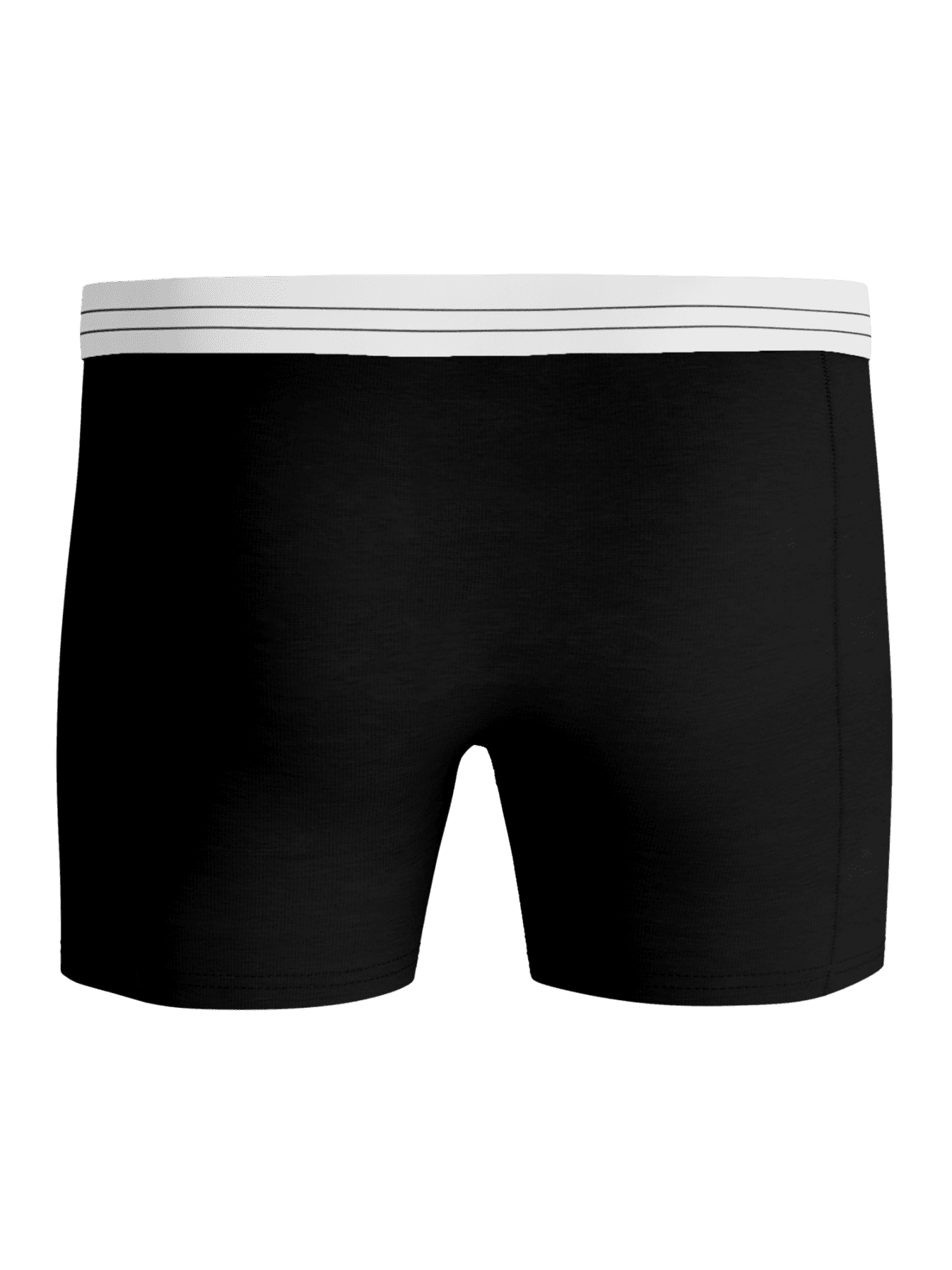 Front view of the black Björn Borg Viscose Cotton Blend Boxers 2-pack, soft boxer briefs for men with a striped waistband. - Image 3