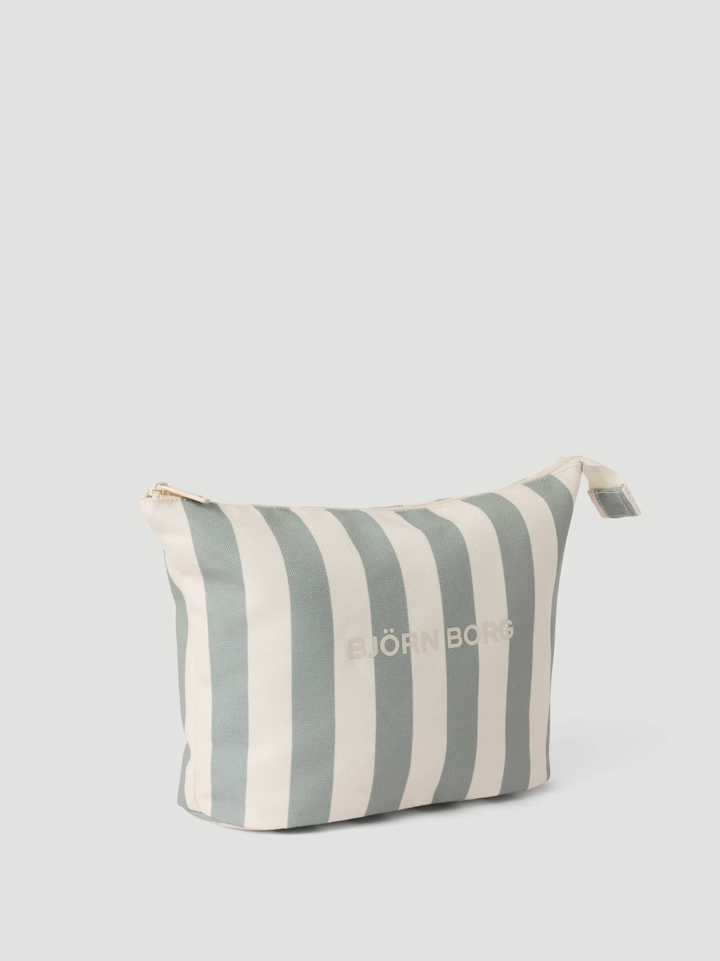 Trousse de toilette Borg Beach Wash Bag en Slate Gray (Vert) à rayures en polyester recyclé durable. - Image 2