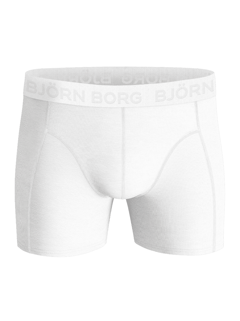 Vorderansicht der Cotton Stretch Boxers 3-pack in Weiß, bequeme und funktionale Boxer Briefs für Herren aus Baumwolle. - Image 2