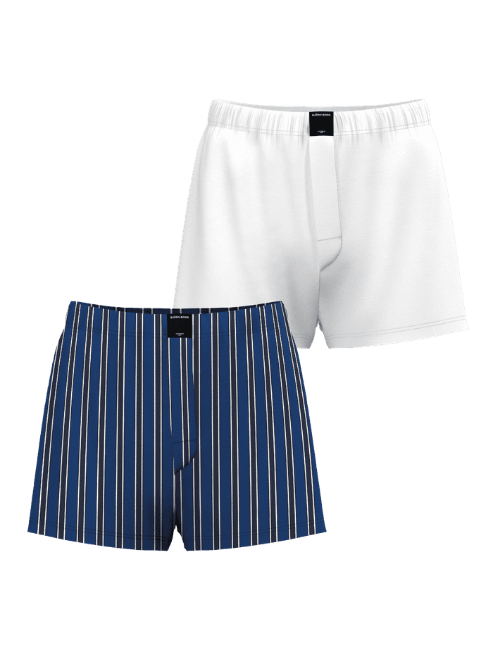 Björn Borg - Cotton Stretch Woven Boxer Shorts 2-pack Multicolore