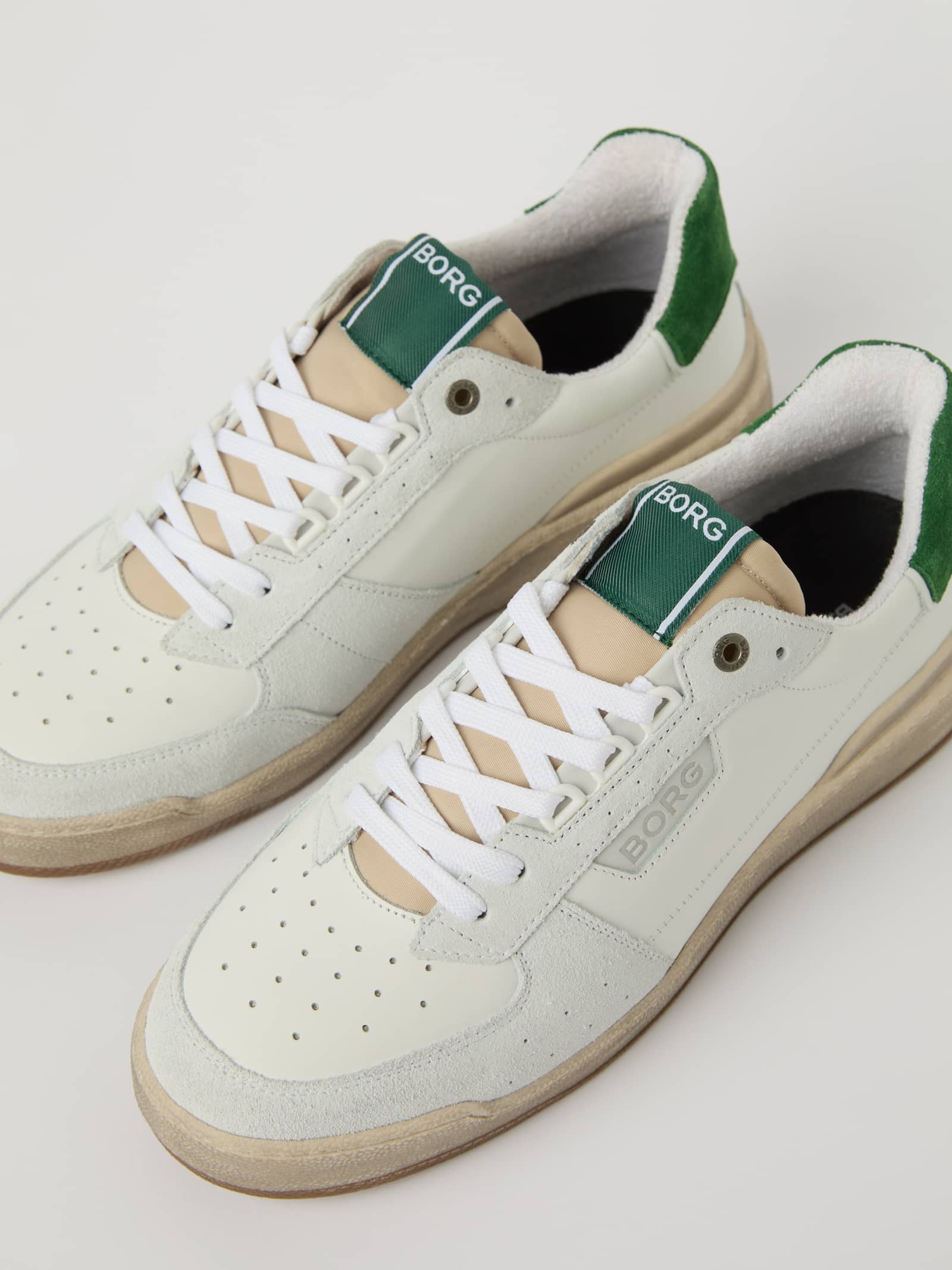 Björn Borg - Men’s Baseline Sneakers White / Green Men - Image 1