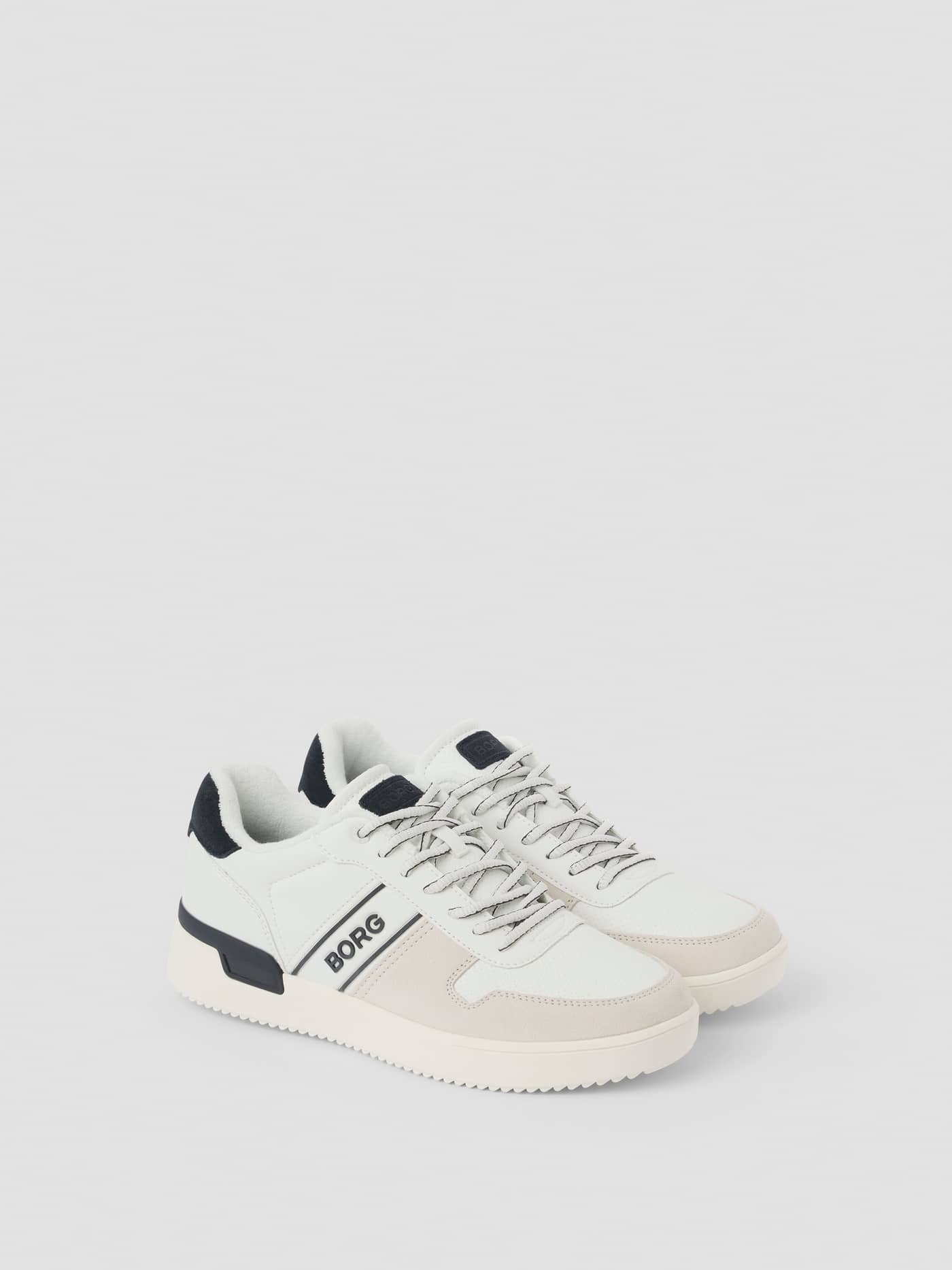Björn Borg - Men’s Leather Sneakers T2900 White / Navy Men - Image 1