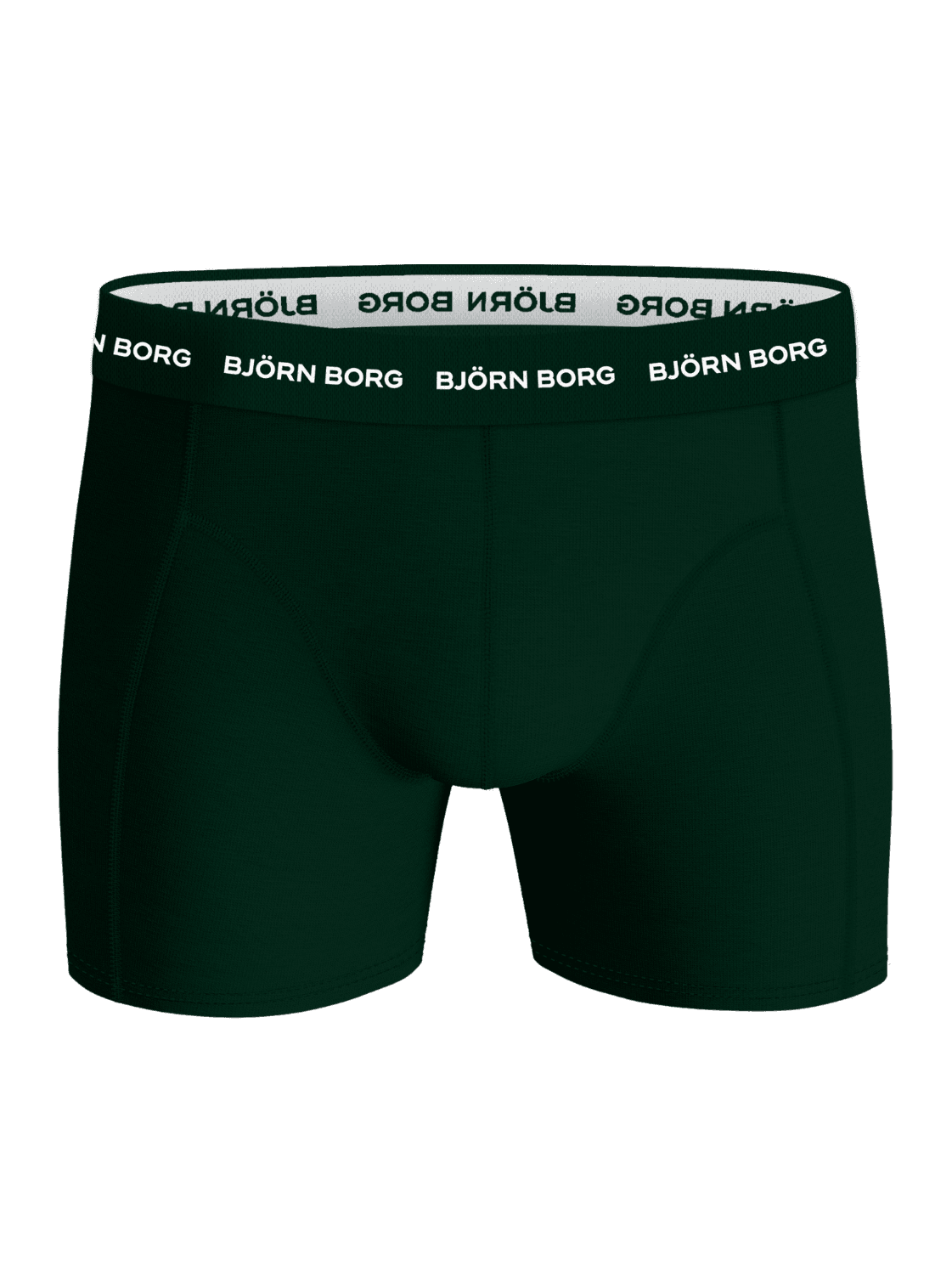 Cotton Stretch Boxers 3-pack i grønn til herre i funksjonell bomullsstretch med hvit logo på linningen. - Image 5