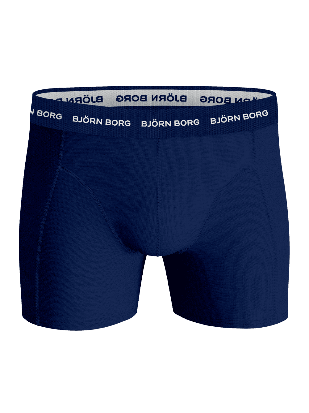 Cotton Stretch Boxers 3-pack in Blauw voor heren van katoen stretch met een functionele pasvorm en wit Björn Borg-logo. - Image 5