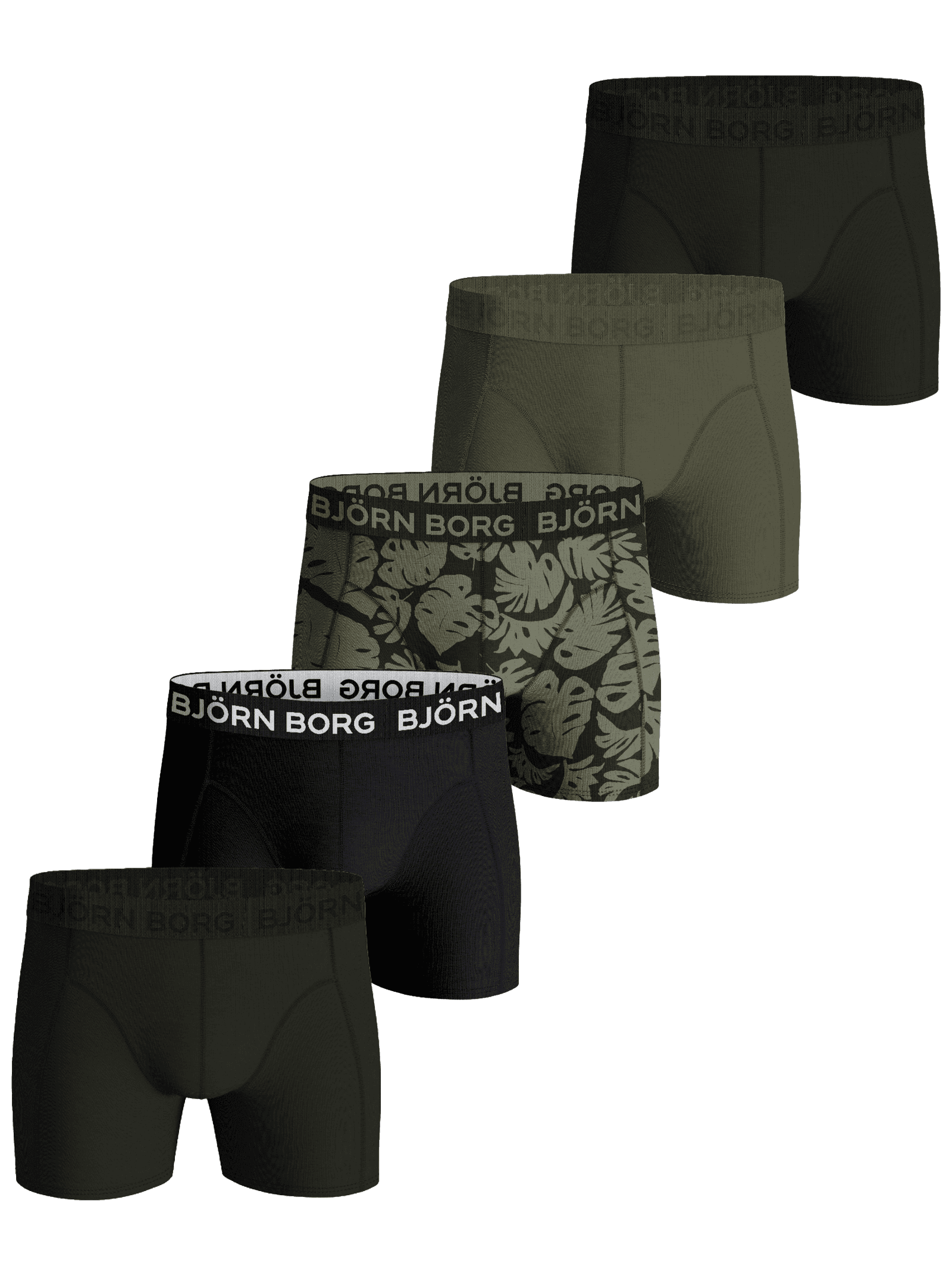 Björn Borg - Cotton Stretch Boxers 5-pack Multi Men - Image 1