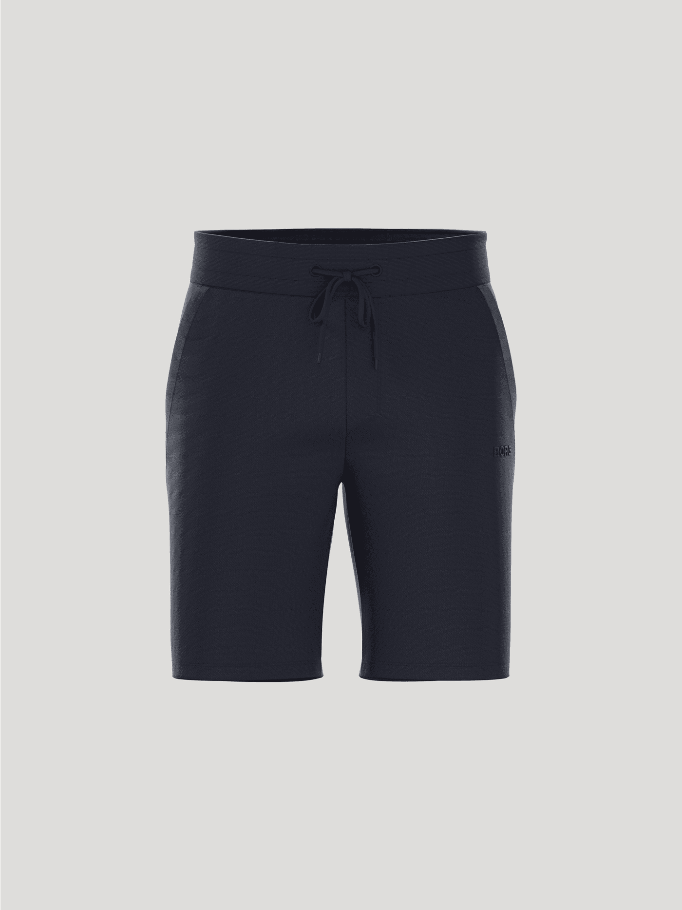 Borg Essential 4 Sweatshorts i Night sky (Marinblå) för herrar sedda framifrån med regular fit och midja med dragsko. - Image 1