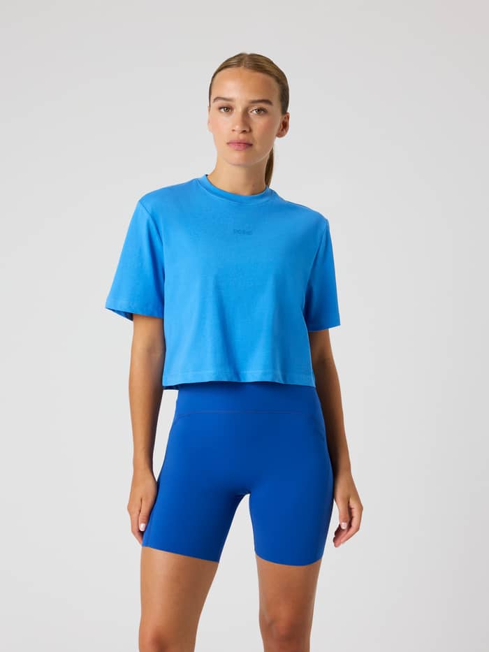 Björn Borg - Studio Oversized Cropped T-Shirt Palace Blue