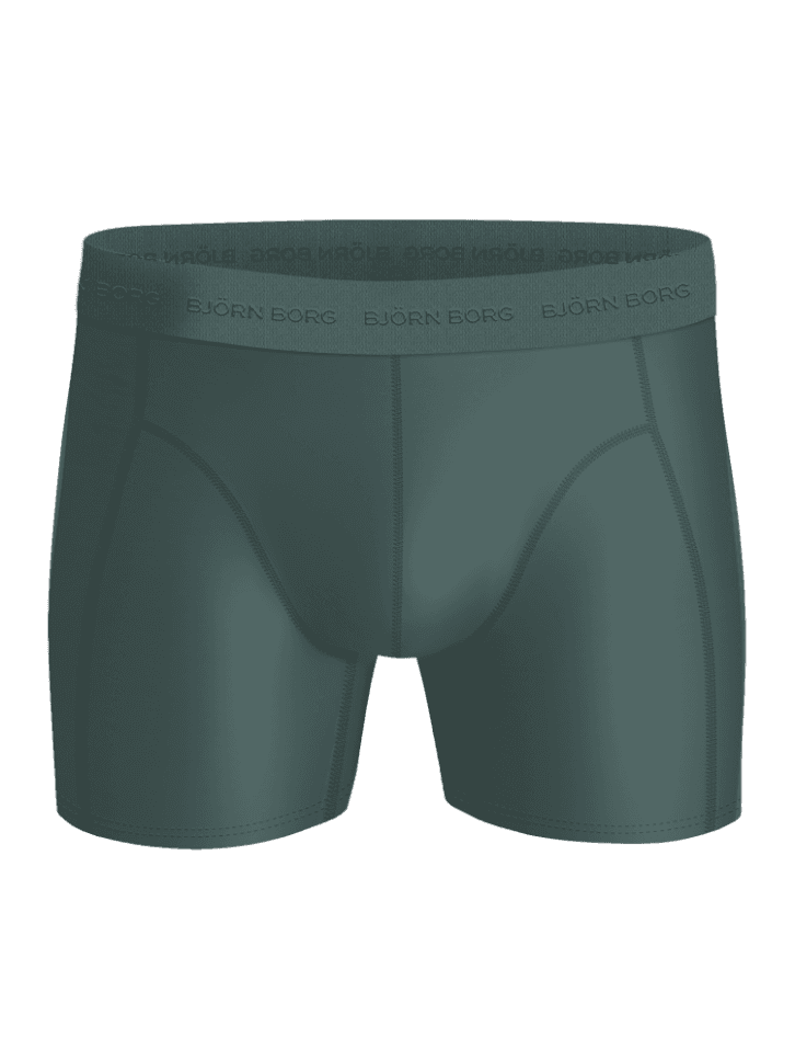 Microfiber Boxers 3-pack i grøn genanvendt mikrofiber med matchende logolinning og et glat, funktionelt design. - Image 5