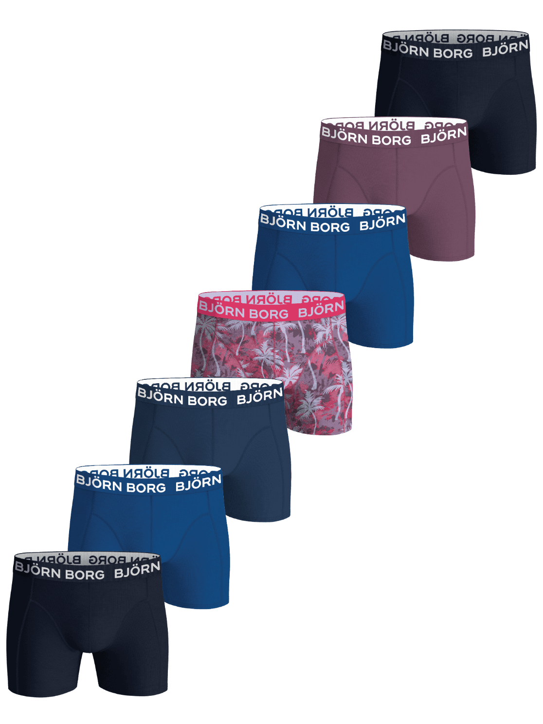 Björn Borg - Cotton Stretch Boxers 7-pack Multi Kids - Image 1