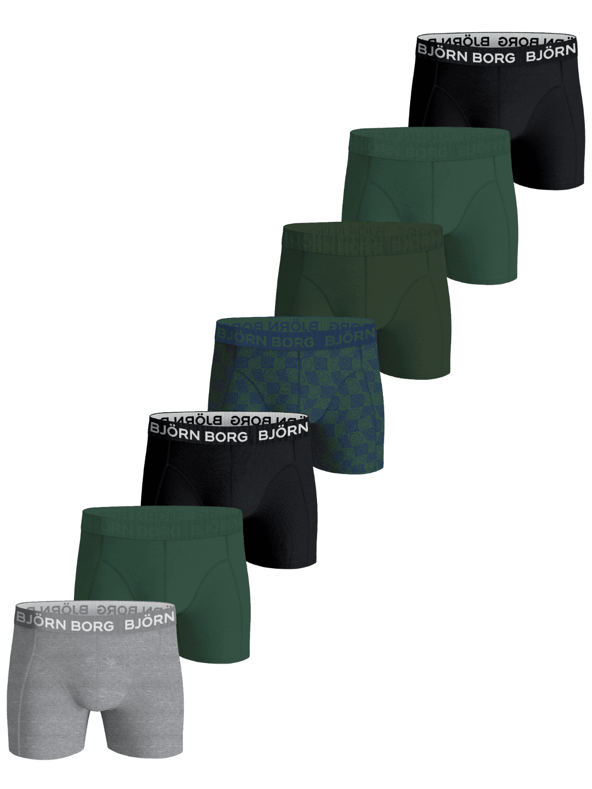 Björn Borg - Cotton Stretch Boxers 7-pack Multi Barn - Image 1