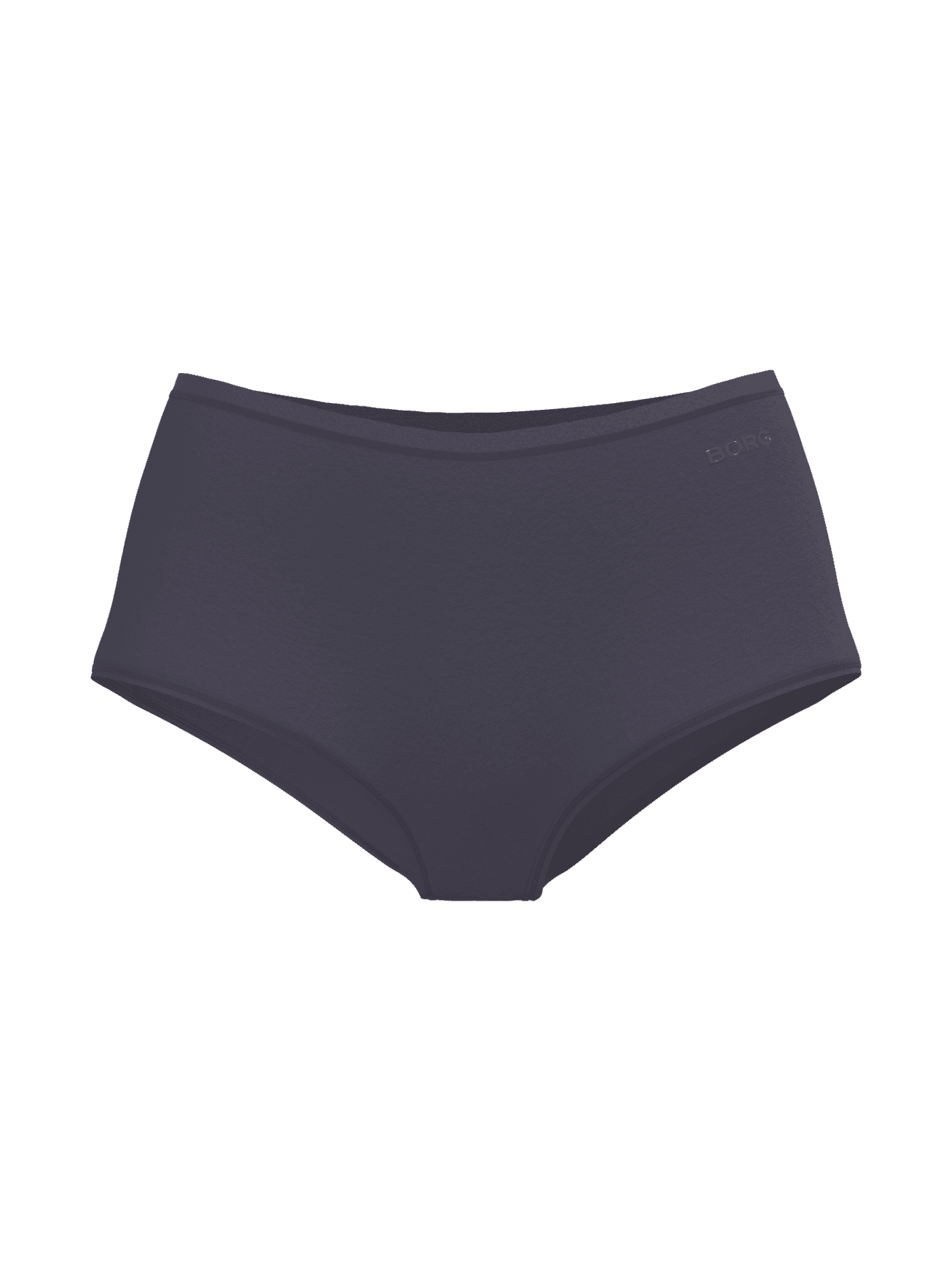 Soft Touch Highwaist Briefs in Grey, crafted from soft TENCEL™ Lyocell with a high-waisted fit and tonal BORG logo. - Image 1