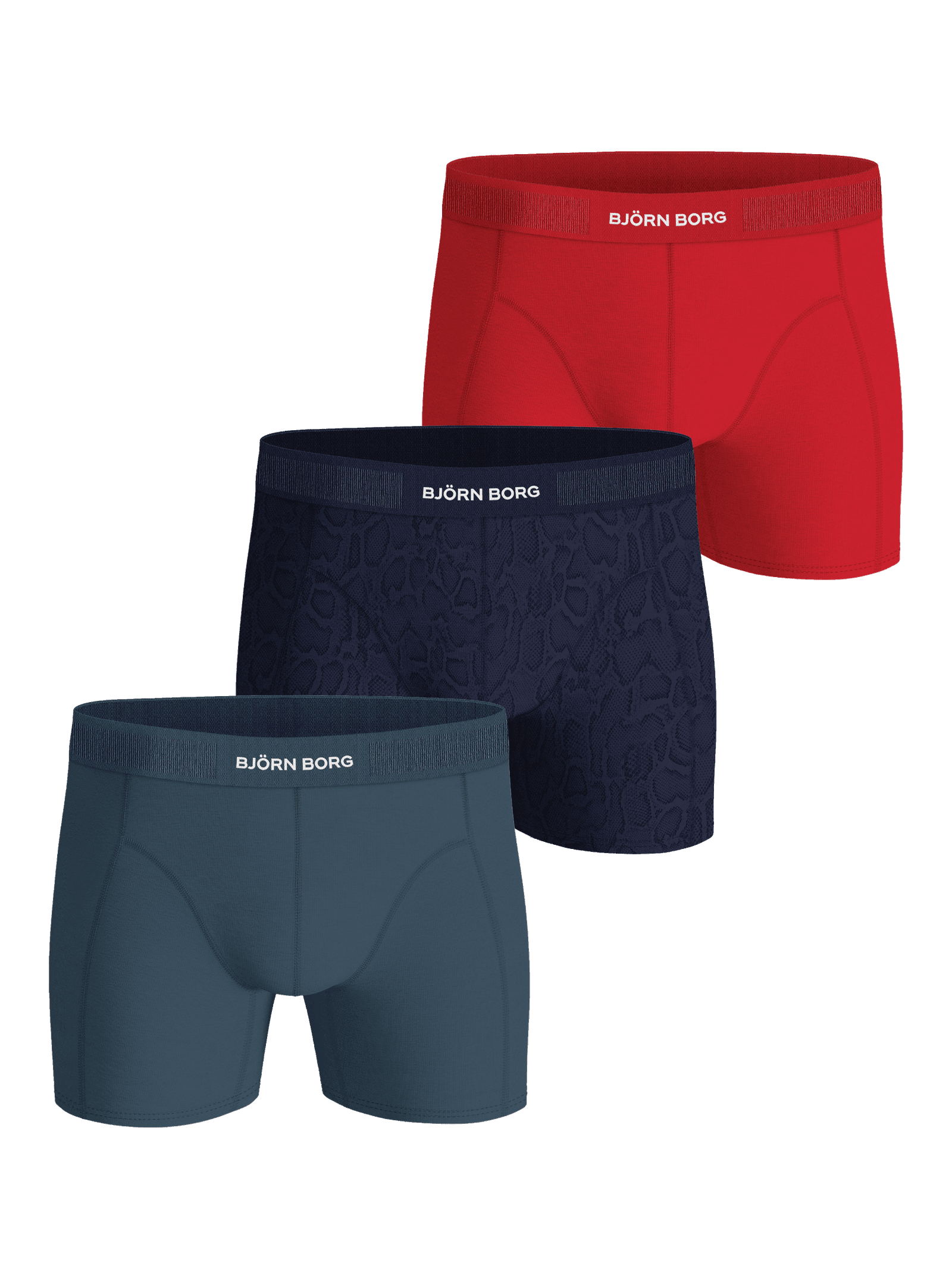 Björn Borg - Organic Cotton Stretch Boxers 3-pack Multi Men - Image 1