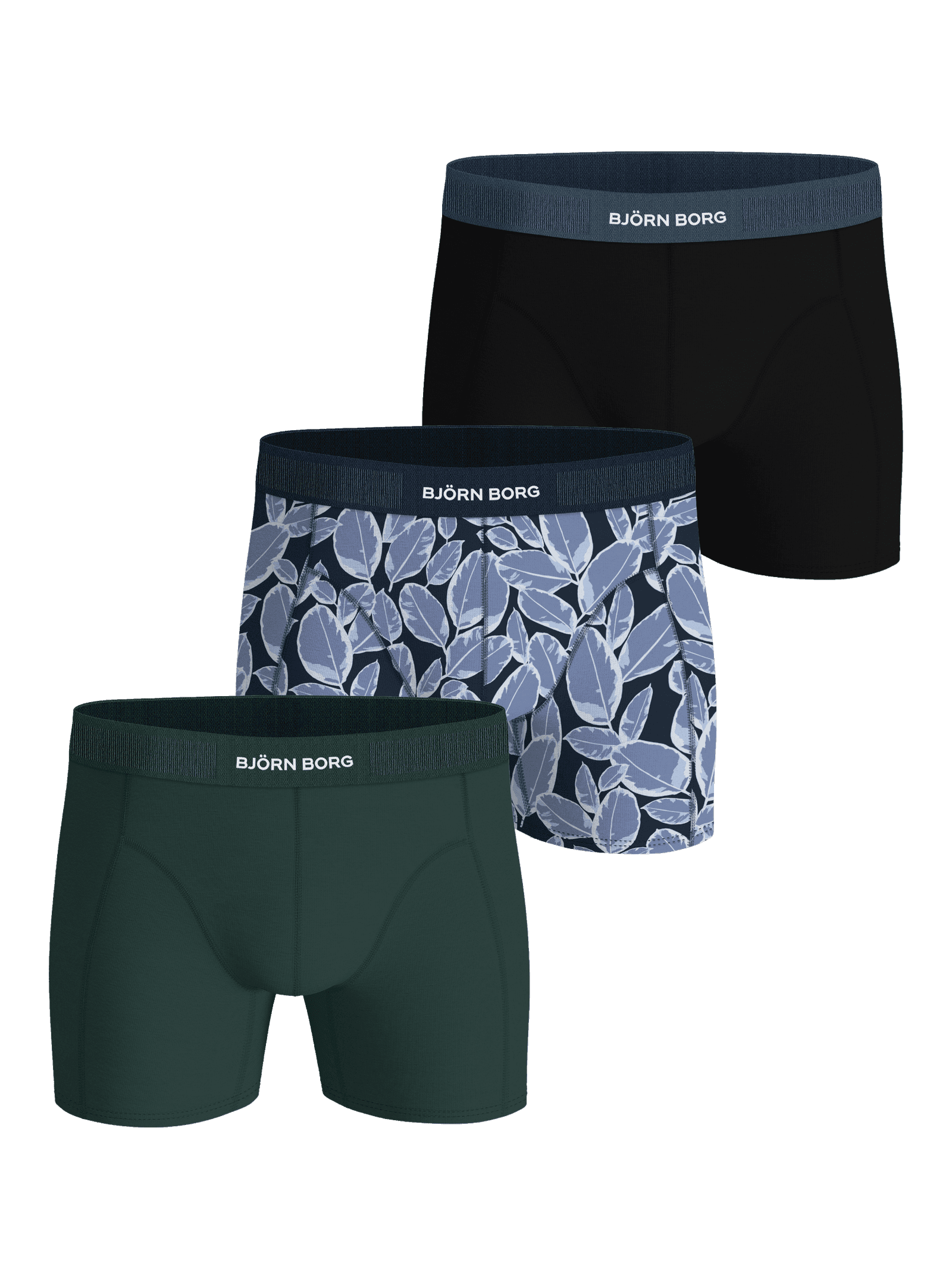 Björn Borg - Organic Cotton Stretch Boxers 3-pack Multi Men - Image 1