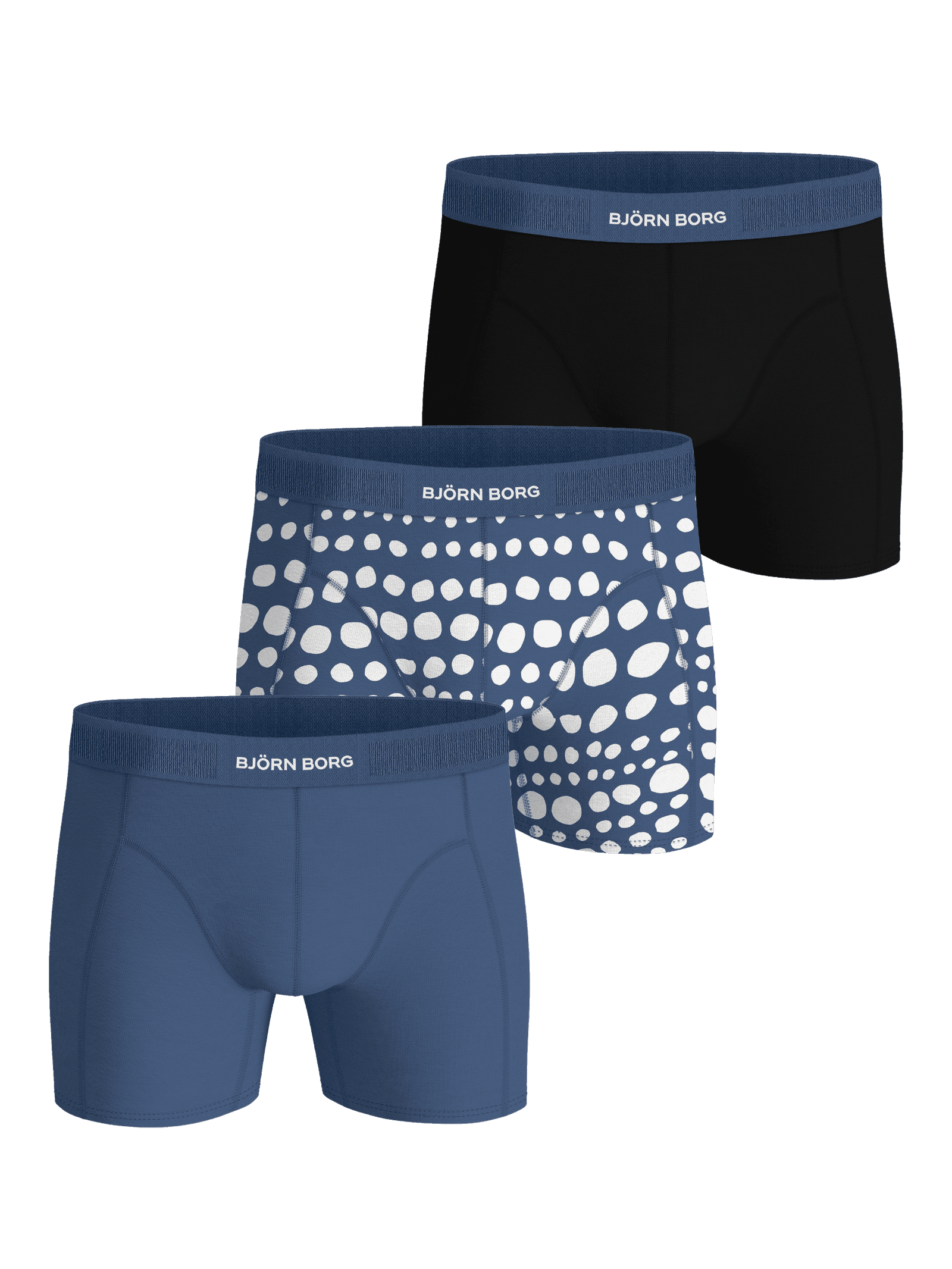 Björn Borg - Organic Cotton Stretch Boxers 3-pack Multi Men - Image 1