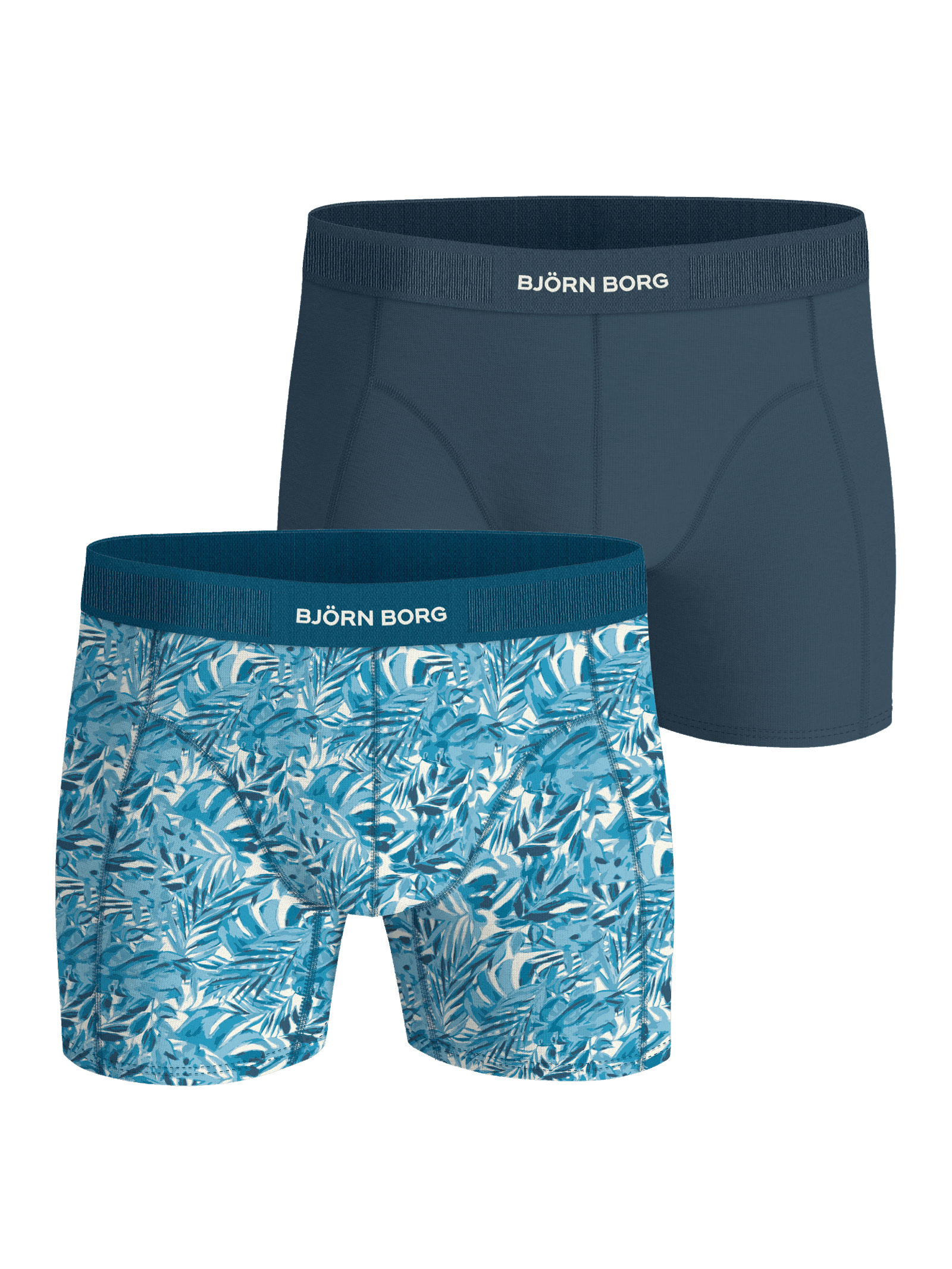 Björn Borg - Organic Cotton Stretch Boxers 2-pack Blå Herr - Image 1