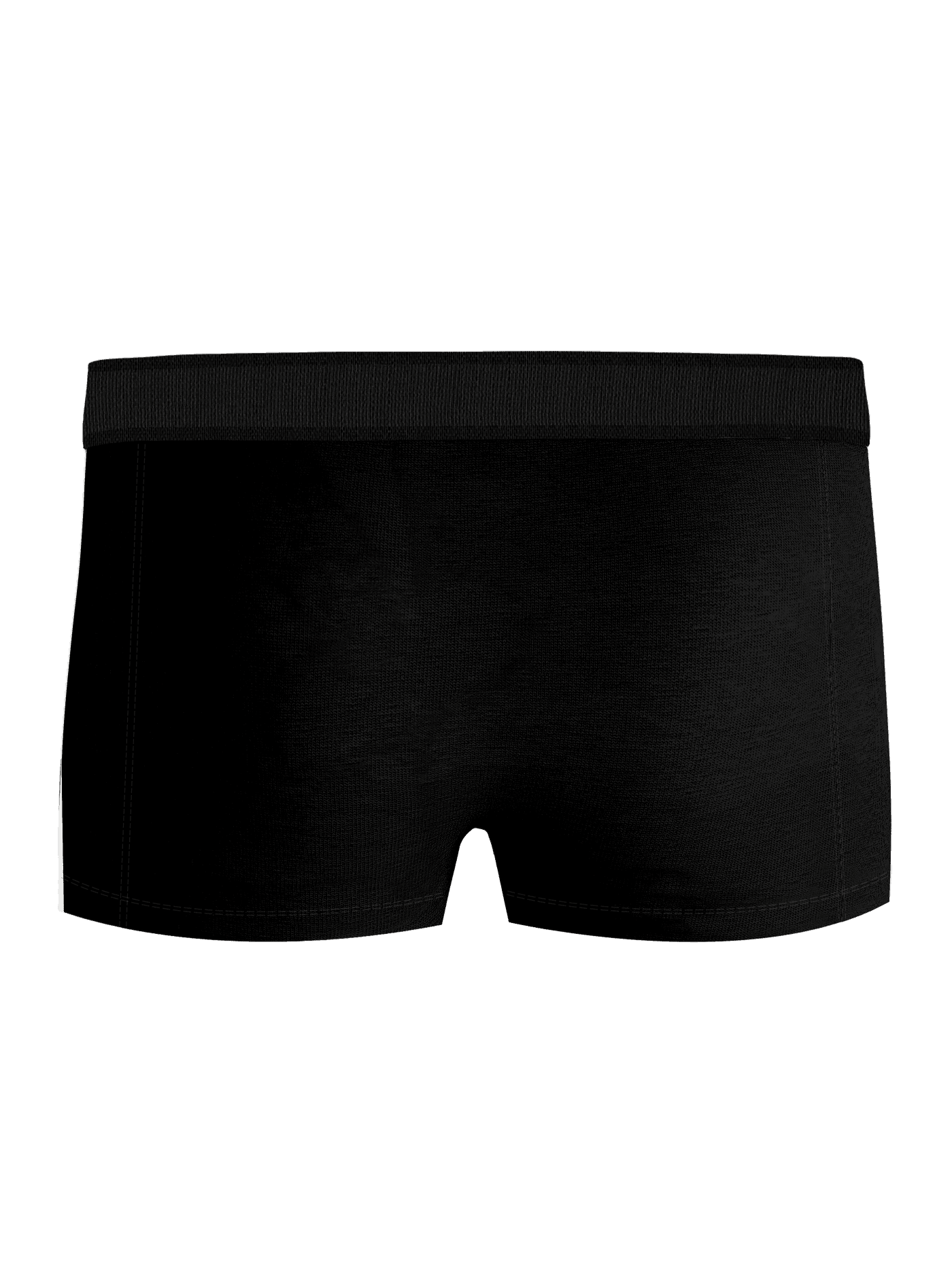 Organic Cotton Stretch Trunks 3-pack i svart, laget av myk økologisk bomullsstretch, sett forfra. - Image 3