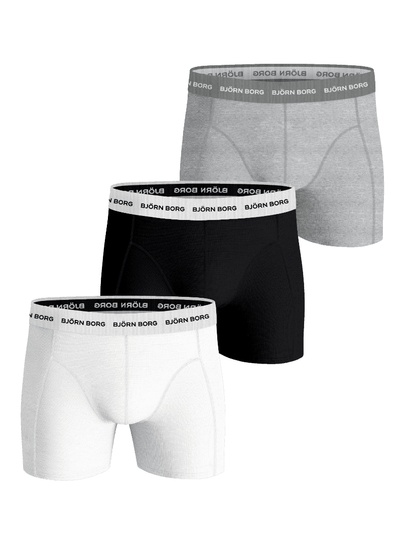 Björn Borg - Cotton Stretch Boxers 3-pack Multi Herr - Image 1