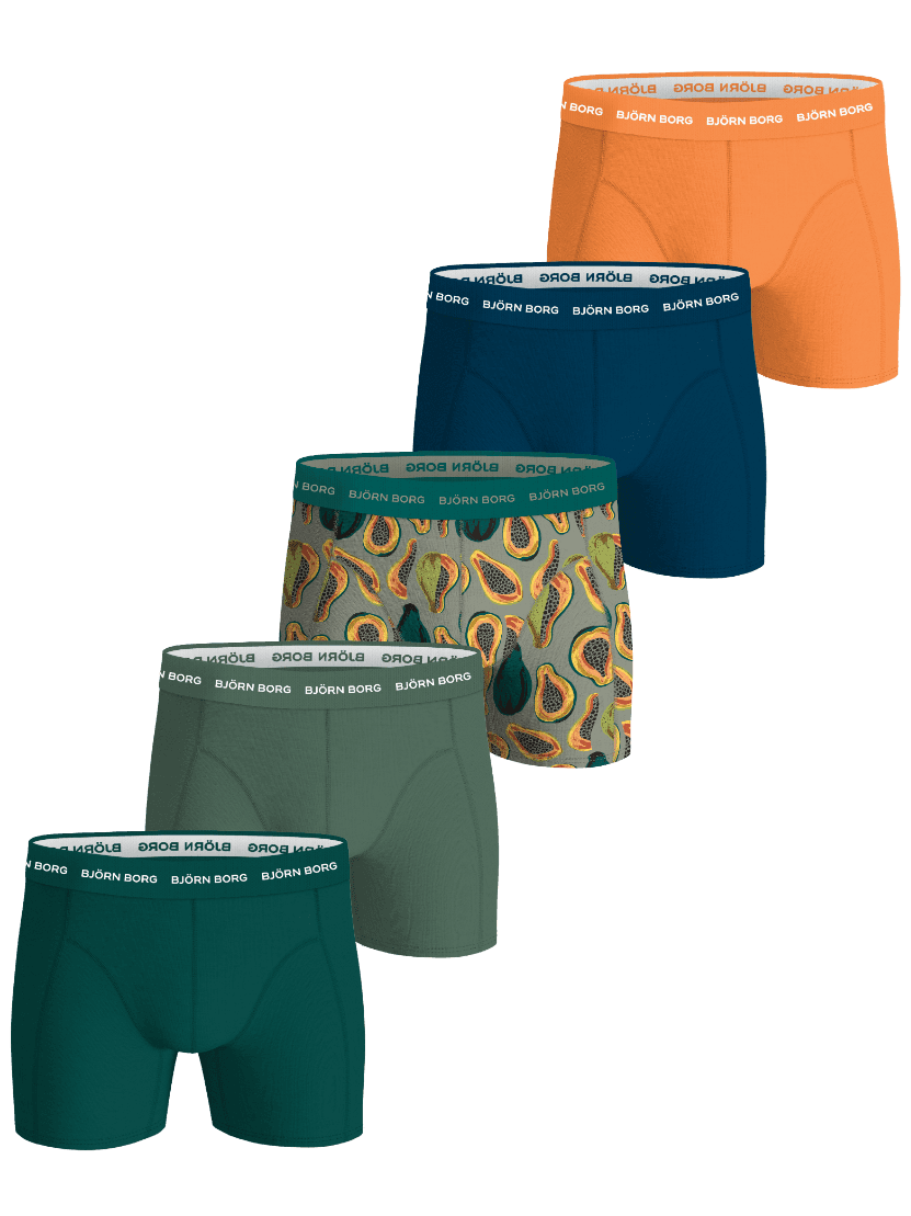 Björn Borg - Cotton Stretch Boxers 5-pack Multi Herr - Image 1