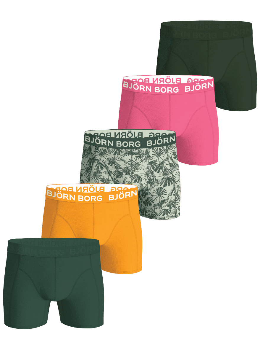 Björn Borg - Cotton Stretch Boxers 5-pack Multi Herr - Image 1