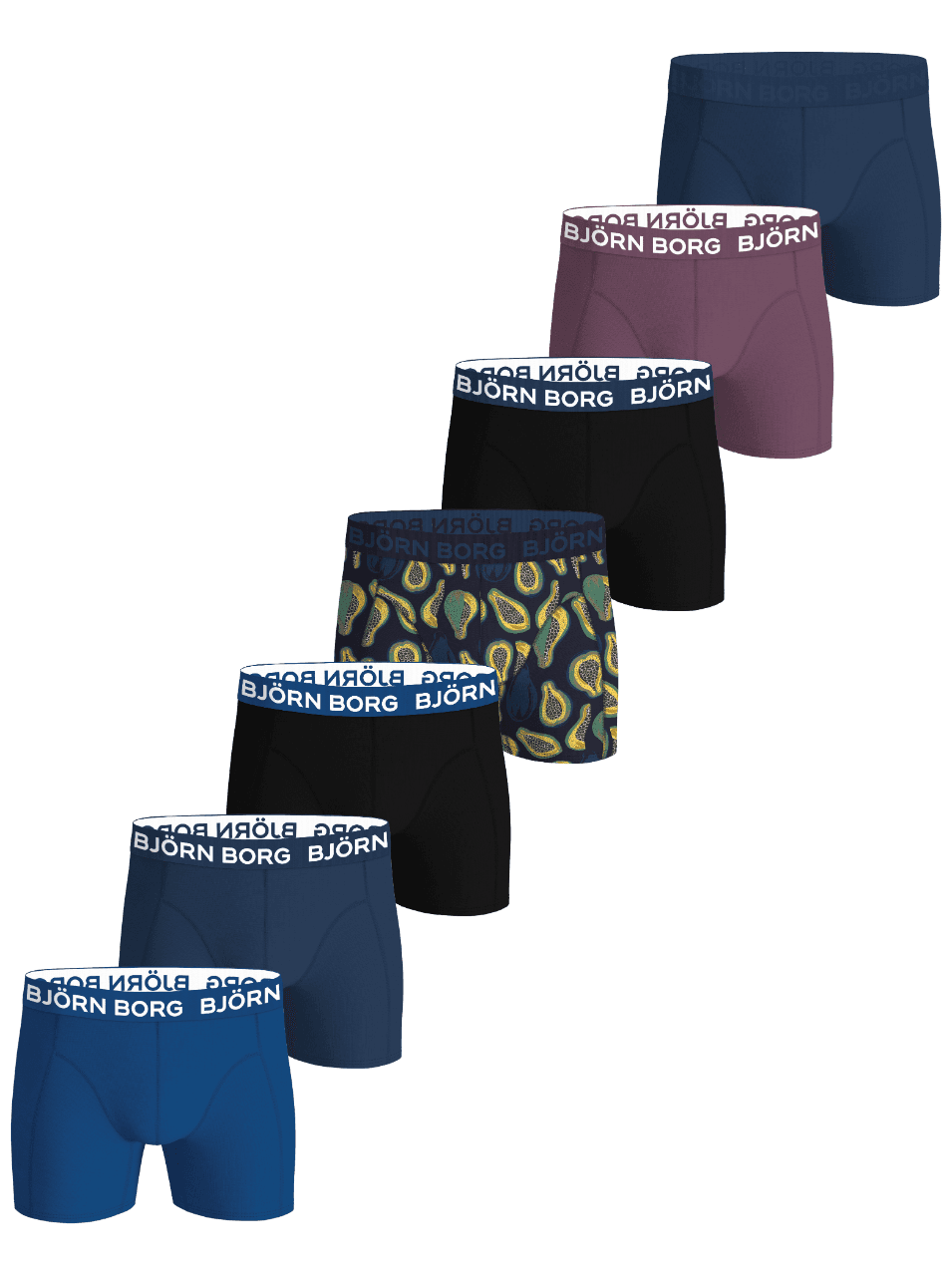 Björn Borg - Cotton Stretch Boxers 7-pack Multi Herr - Image 1
