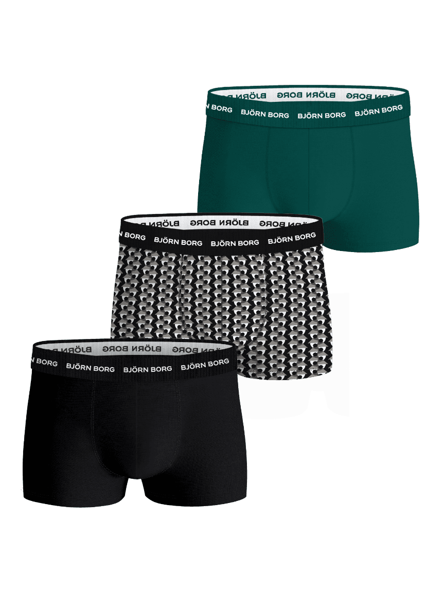 Björn Borg - Cotton Stretch Trunks 3-pack Multi Heren - Image 1