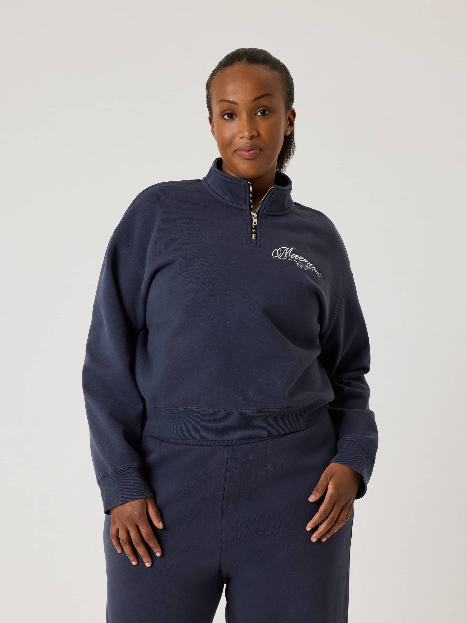 Alice Stenlöf Halfzip Sweatshirt - Women - Graphite | Björn Borg