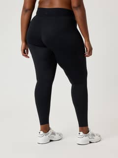 Alice Stenlöf Soft Tights in Black Beauty (Zwart) met een hoge taille voor training, getoond in achteraanzicht. - Image 8