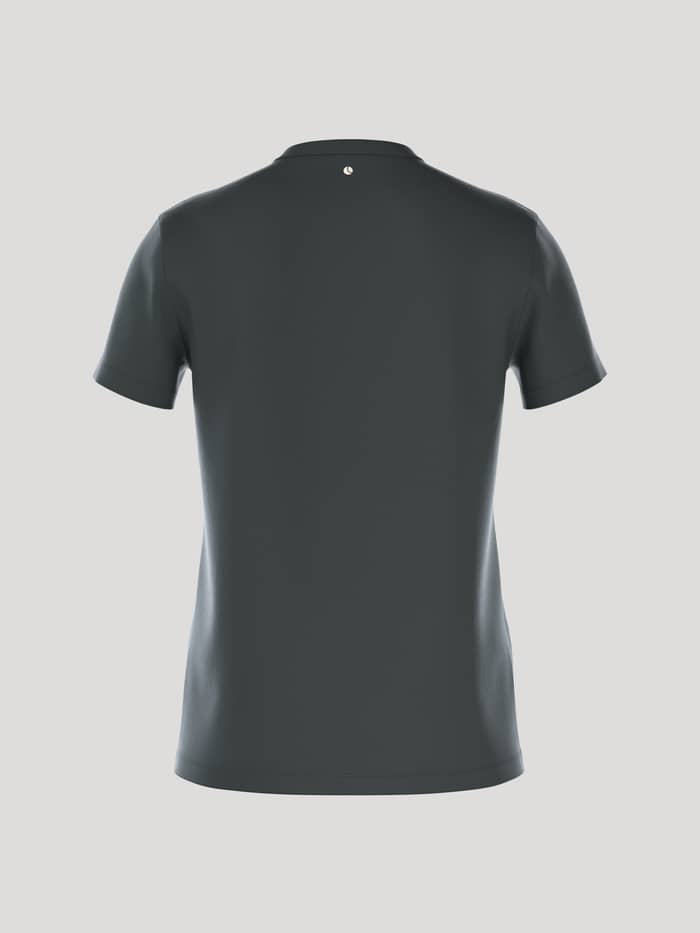 Borg Essential 1 T-Shirt i Urban Chic (Grøn) set bagfra i blød bomuld med et hvidt tennislogo til fritid.