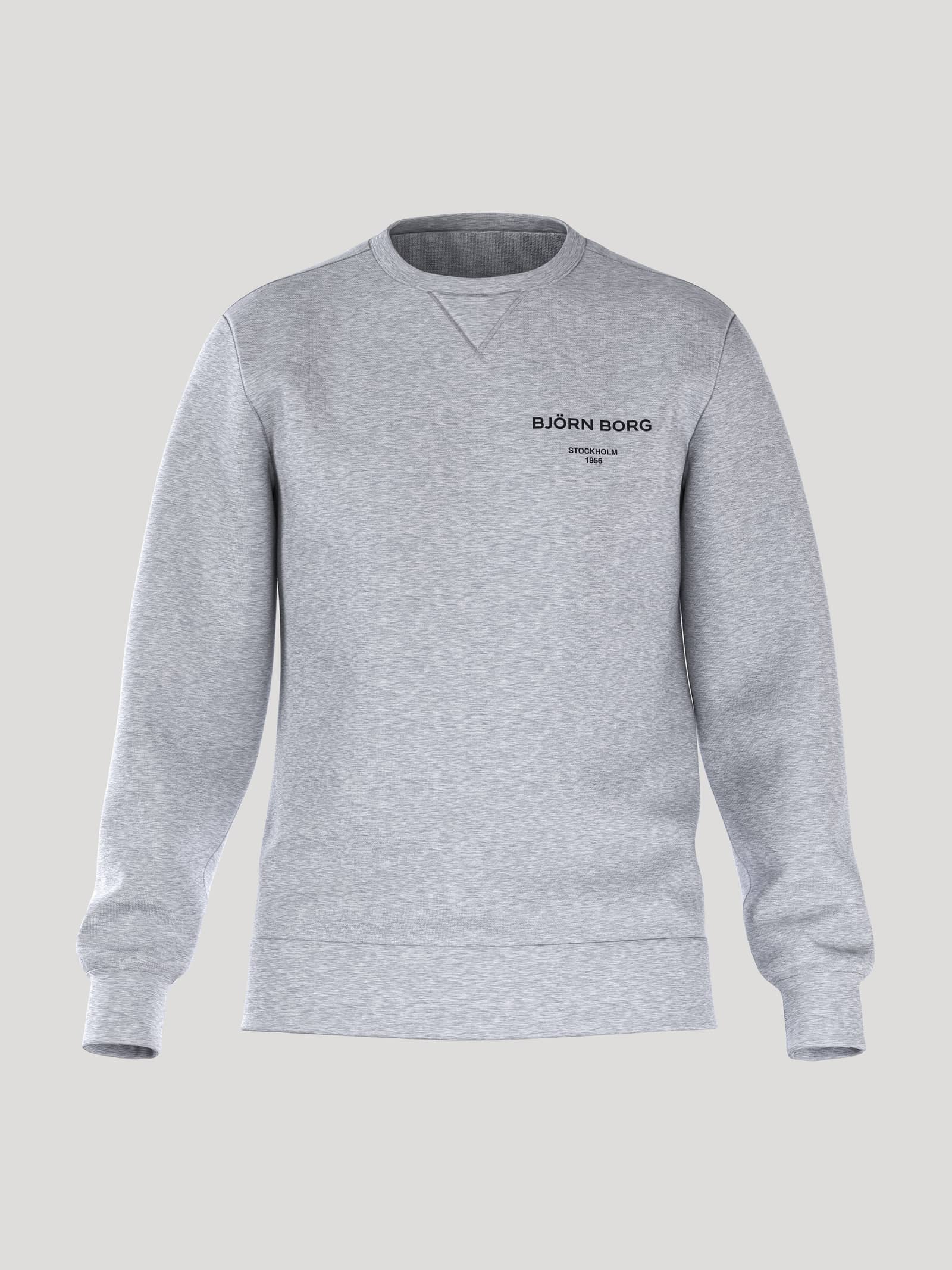 Björn Borg - Borg Essential 1 Sweatshirt Light Grey Melange Mini Me Collection - Image 1