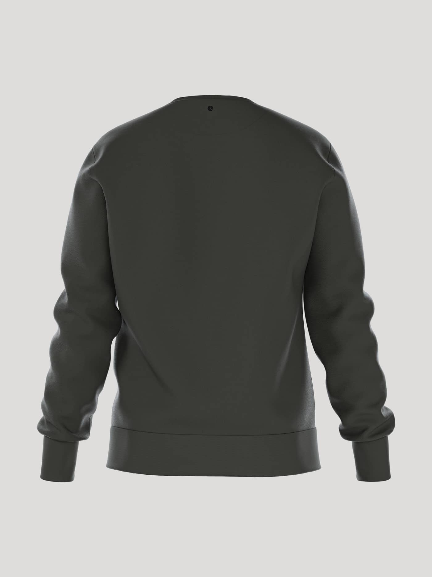 Back view of the Borg Essential 1 Sweatshirt in Peat. - Image 3