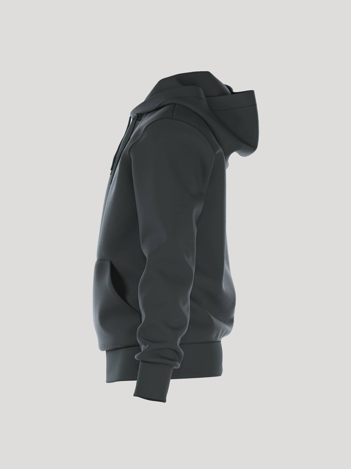 Borg Essential 1 Hoodie i Urban Chic (Grön) sedd från sidan, i en mjuk bomullsblandning för herrar perfekt för fritiden. - Image 4