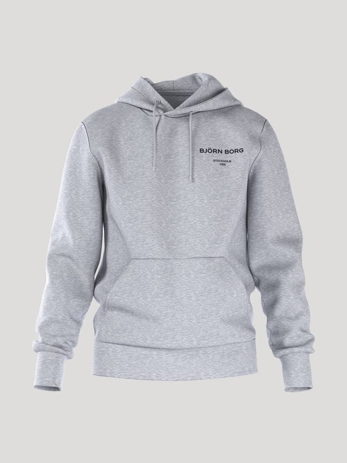 Björn Borg - Borg Essential 1 Hoodie Light Grey Melange