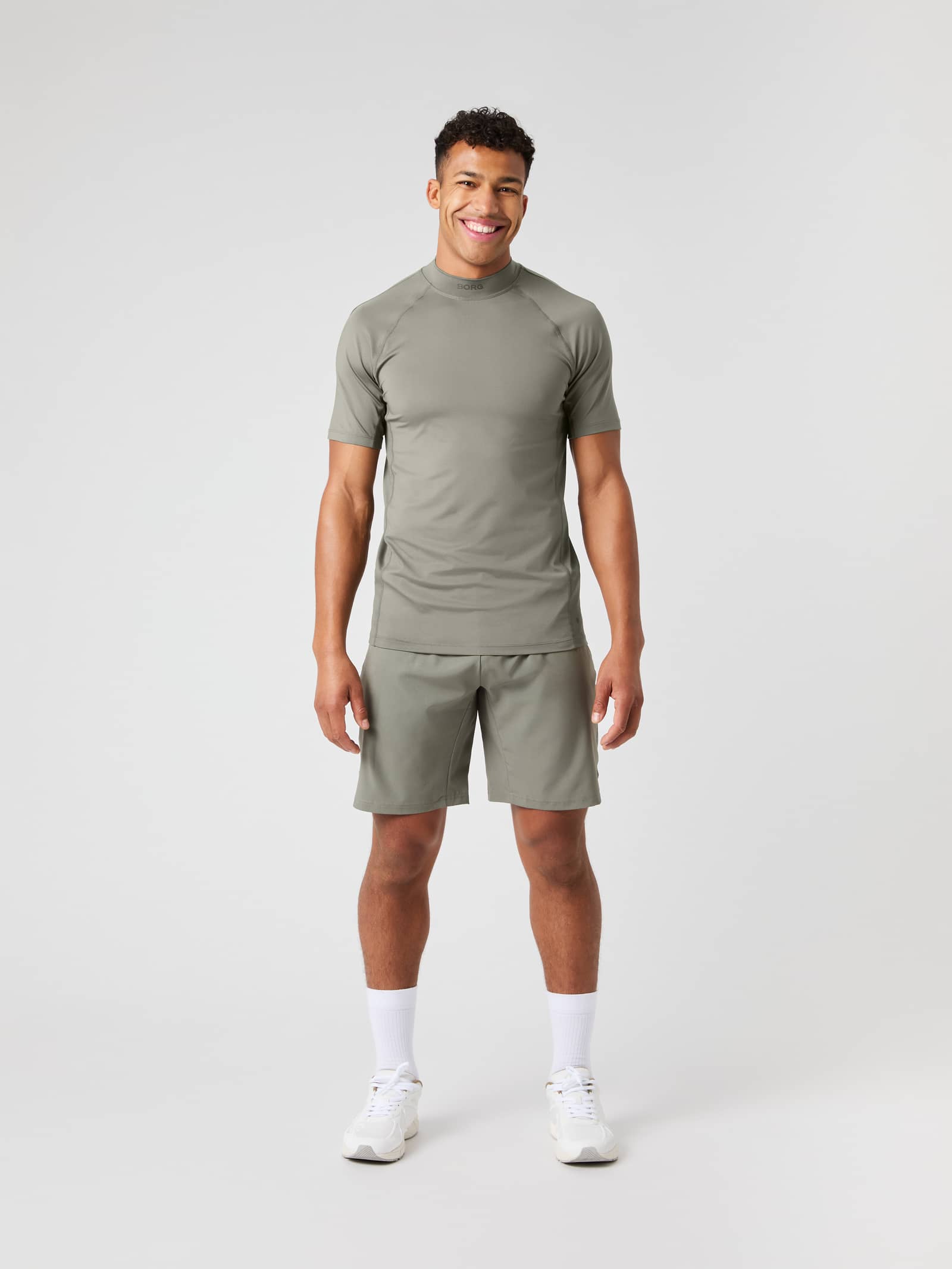Björn Borg - Borg Athletic 9 Inch Shorts Dusty Olive Men - Image 1