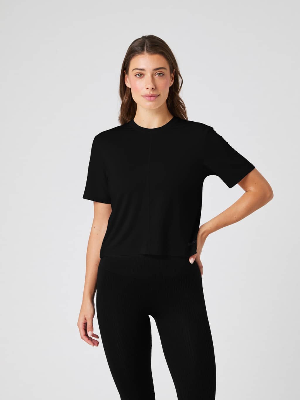 Björn Borg - Studio Soft T-Shirt Black Beauty Women - Image 1