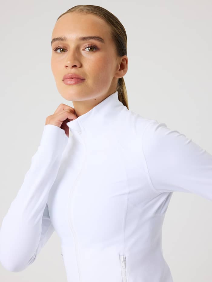 Björn Borg - Borg Soft Zip Midlayer Brilliant White