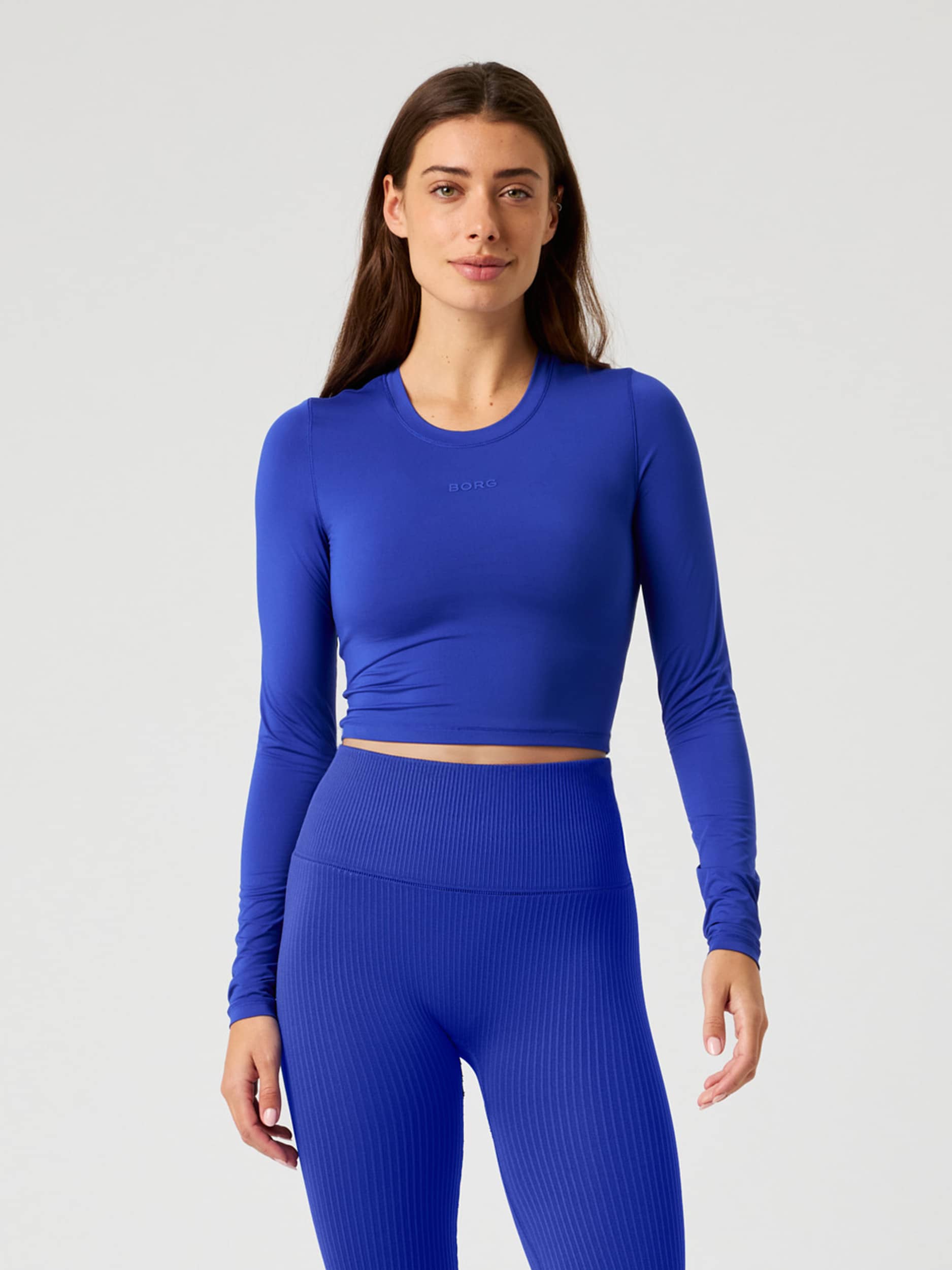 Studio Soft Cropped Longsleeve - Women - Clematis Blue | Björn Borg