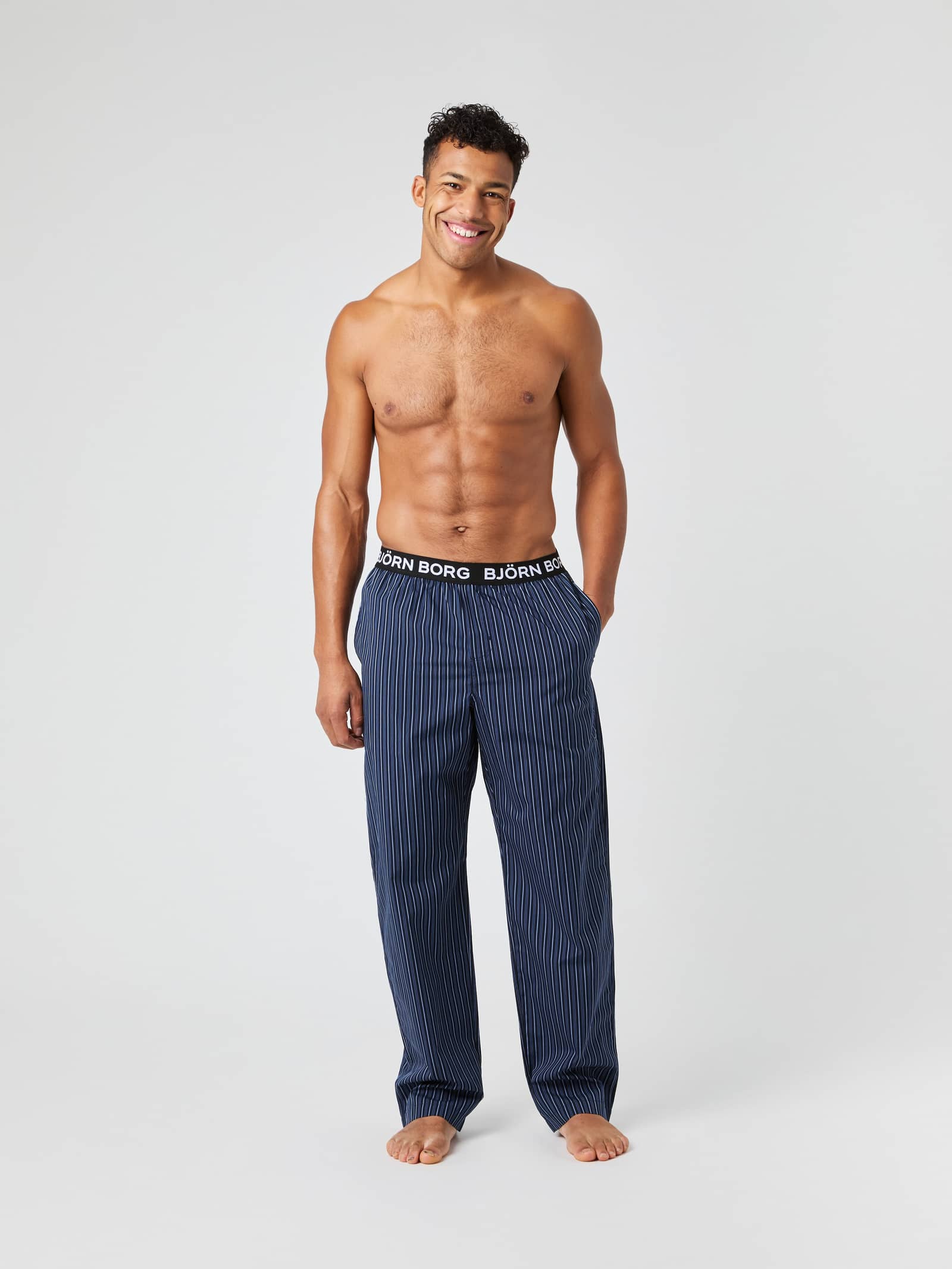 Björn Borg - Core Woven Logo Pyjama Pants Tripple Lw Stripe 1 Men - Image 1