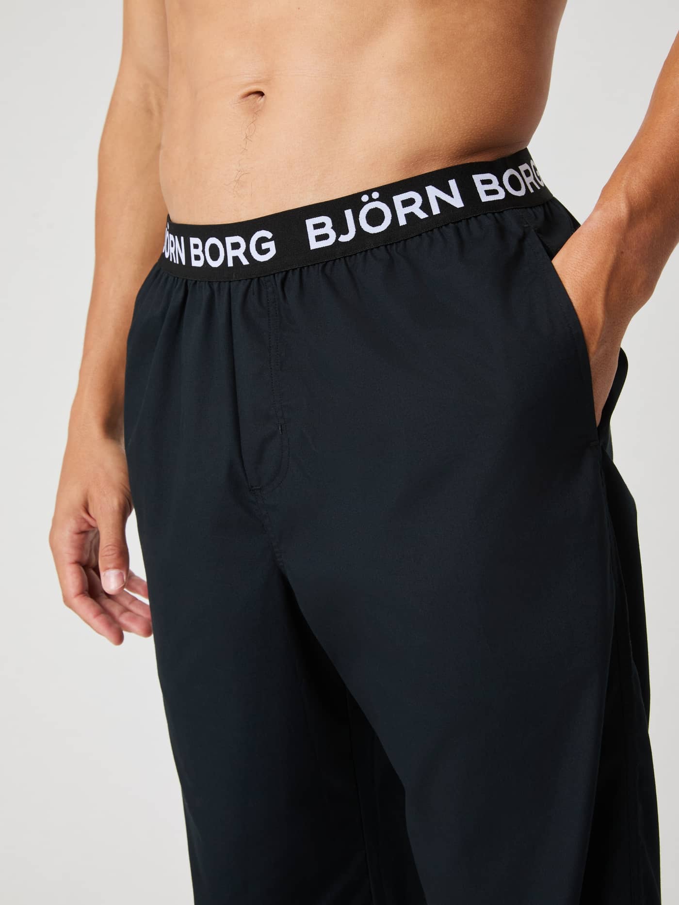 Björn Borg - Core Woven Logo Pyjama Pants Black Beauty Men - Image 4