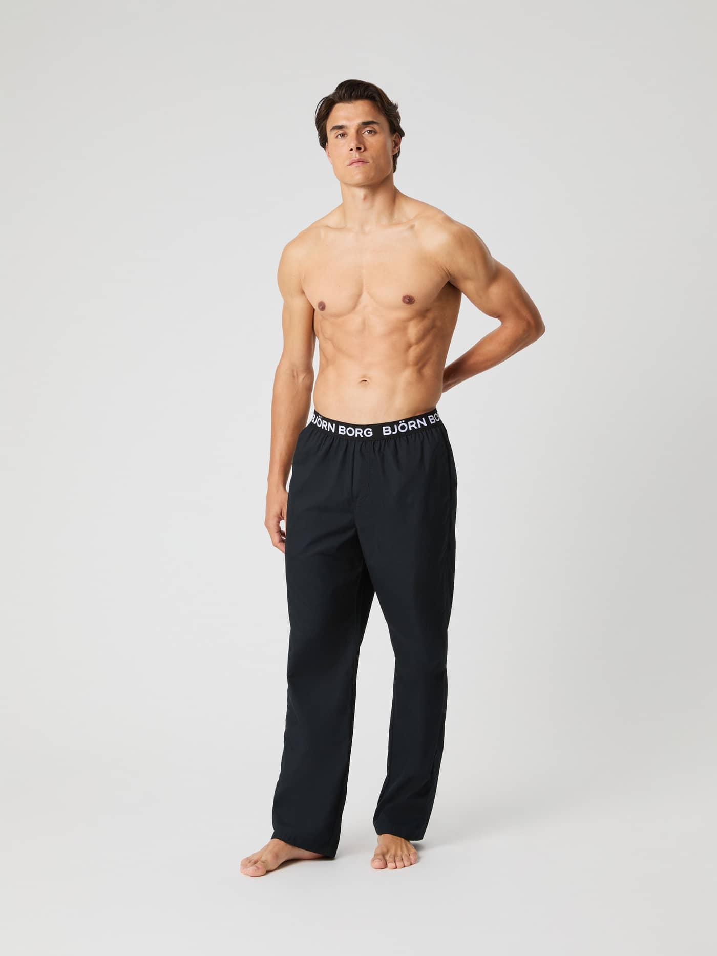 Björn Borg - Core Woven Logo Pyjama Pants Black Beauty Herr - Image 1