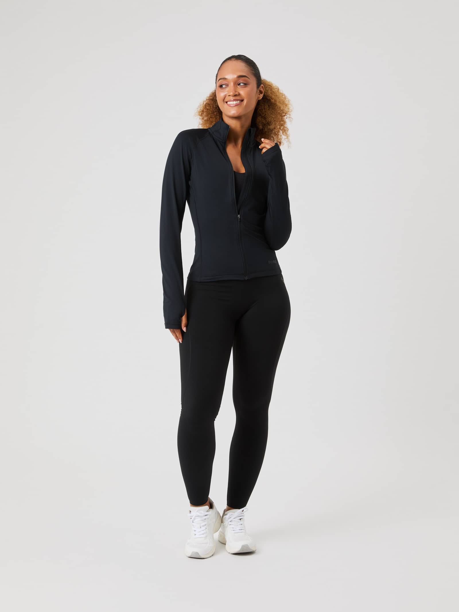 Björn Borg - Borg Full Zip Midlayer Black Beauty Women - Image 1