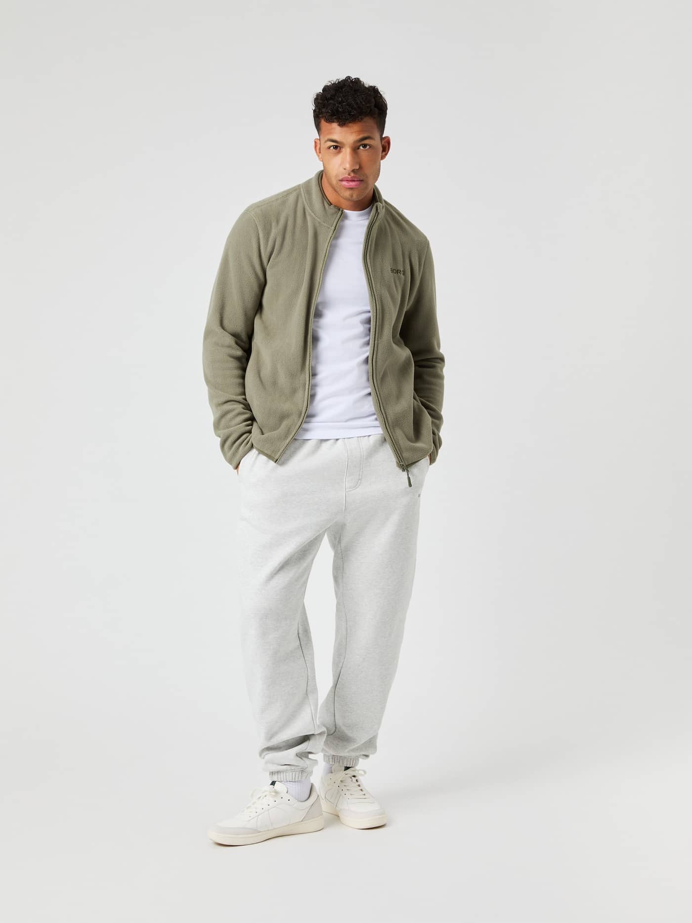 Björn Borg - Borg Full Zip Fleece Dusty Olive Men - Image 3