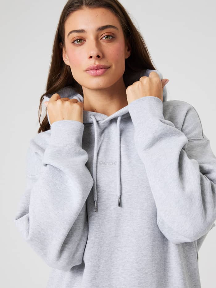 Björn Borg - Studio Oversized Hoodie Light Grey Melange