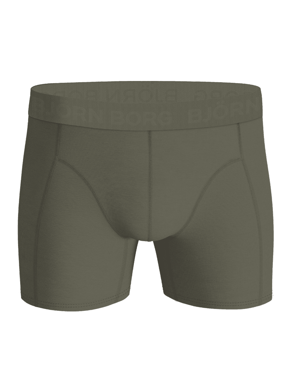 Cotton Stretch Boxers 3-pack en verde para hombre con ajuste funcional y cinturilla con logotipo Björn Borg tonal. - Image 5