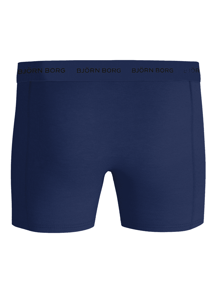 Cotton Stretch Boxers 5-pack in Blue (Blue), these boxer briefs feature a black logo and a perfect cotton stretch fit. - Image 3
